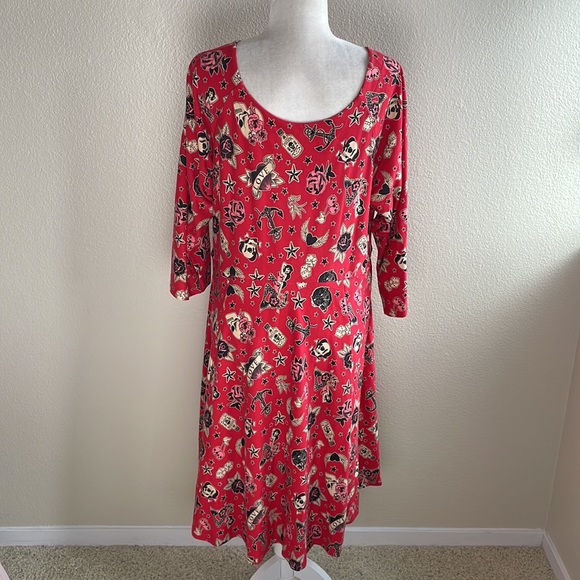 Torrid - Mini Studio Luxe Ponte Babydoll Dress - Picture 8 of 10